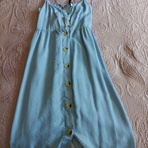 Tie back summer jean dress